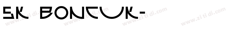 SK Boncuk字体转换